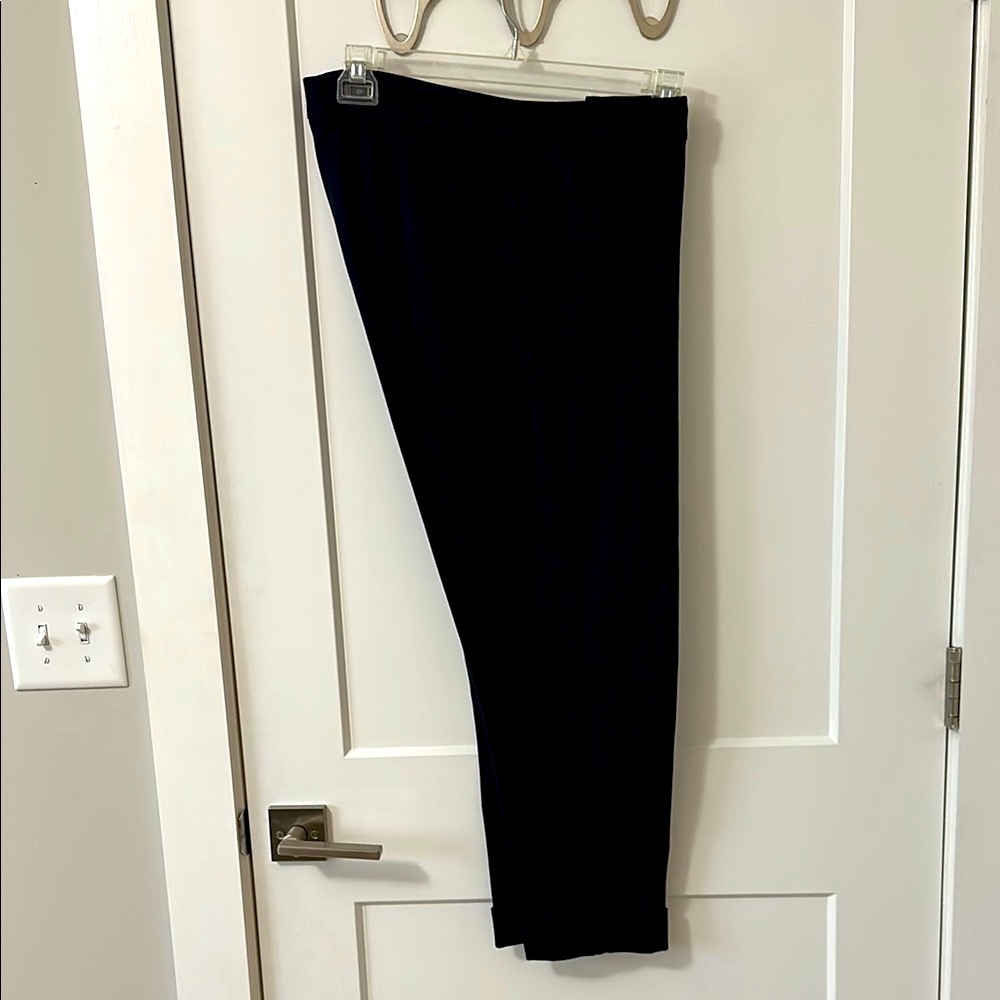 J. Jill Navy Ankle Cropped Pants